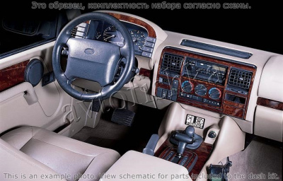 Декоративные накладки салона Land Rover Discovery 1997-1997 ручной, полный набор, Соответствие OEM, 1997 Year Only